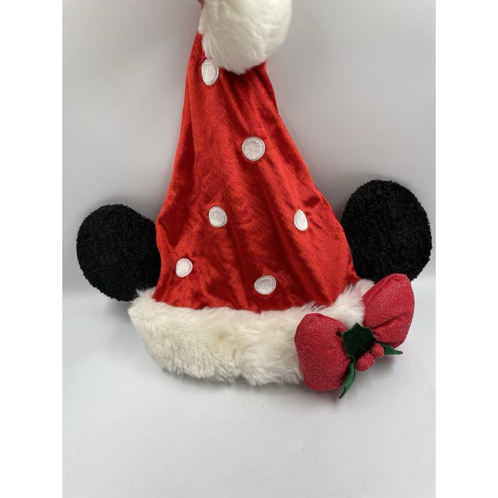 Hong Kong Disneyland Minnie Mouse Christmas Hat-RARE